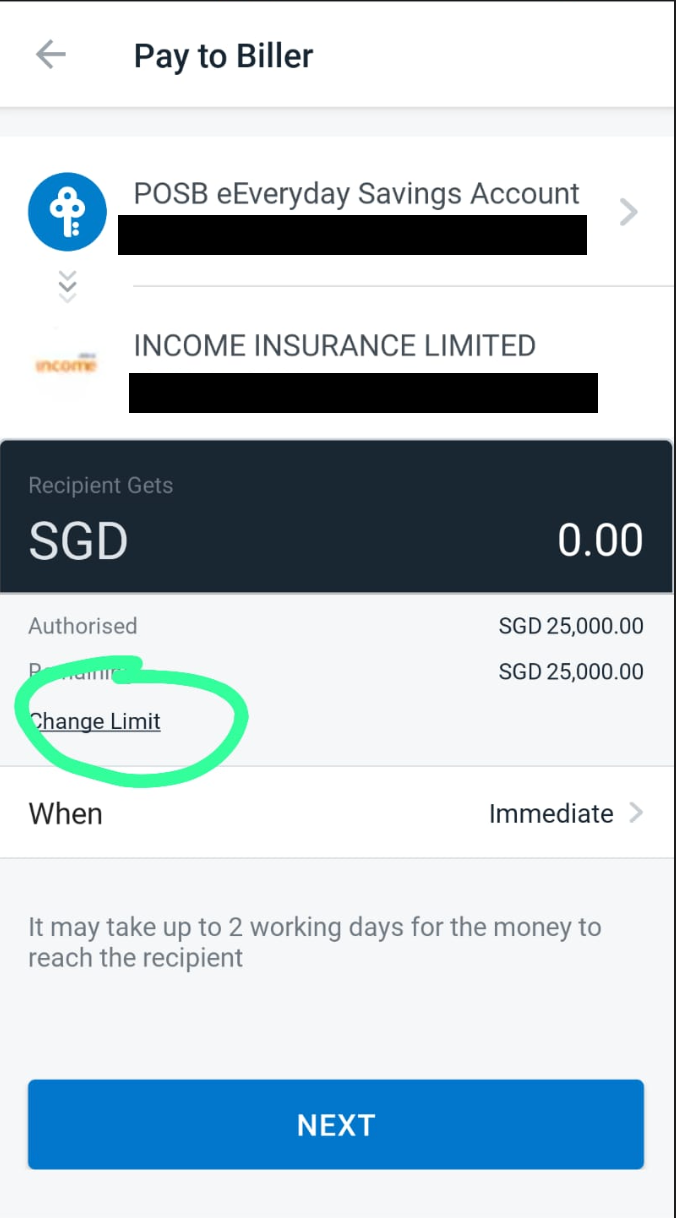 How to pay NTUC Income Insurance Loan online (GIRO or one-time payment)
