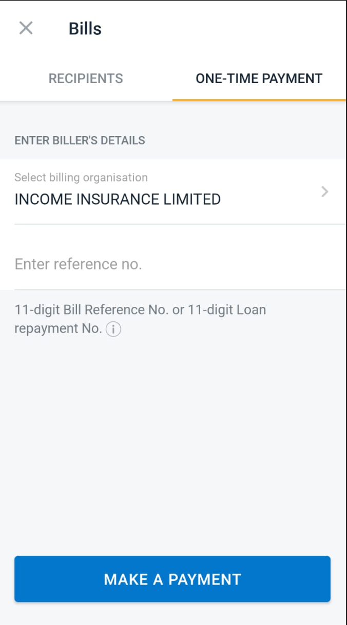 How to pay NTUC Income Insurance Loan online (GIRO or one-time payment)